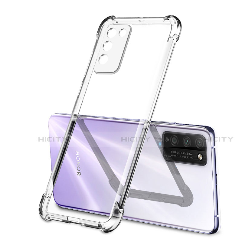 Silikon Schutzhülle Ultra Dünn Tasche Flexible Hülle Durchsichtig Transparent S01 für Huawei Honor 30 Lite 5G groß