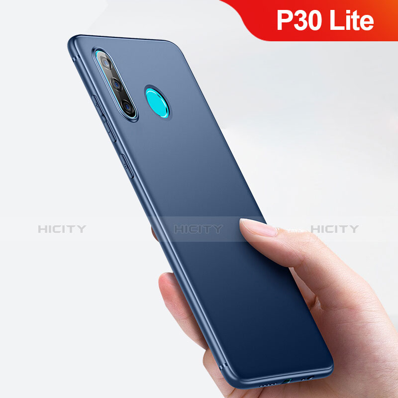 Silikon Schutzhülle Ultra Dünn Tasche für Huawei P30 Lite Blau Plus