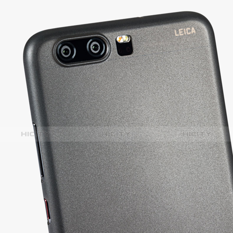 Silikon Schutzhülle Ultra Dünn Tasche Q05 für Huawei P10 Plus Grau groß