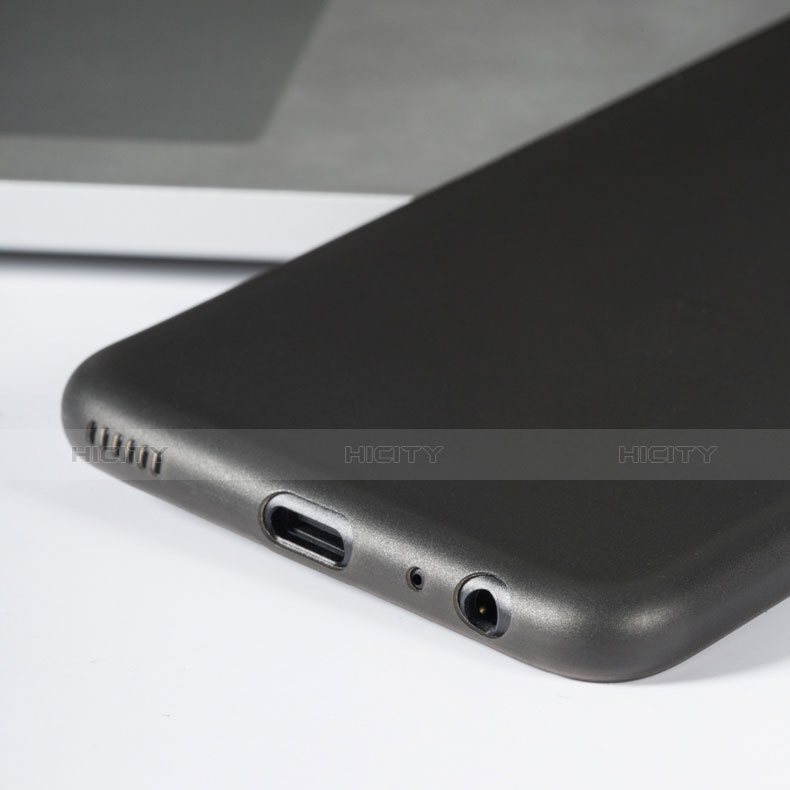 Silikon Schutzhülle Ultra Dünn Tasche Q05 für Huawei P10 Plus Grau groß