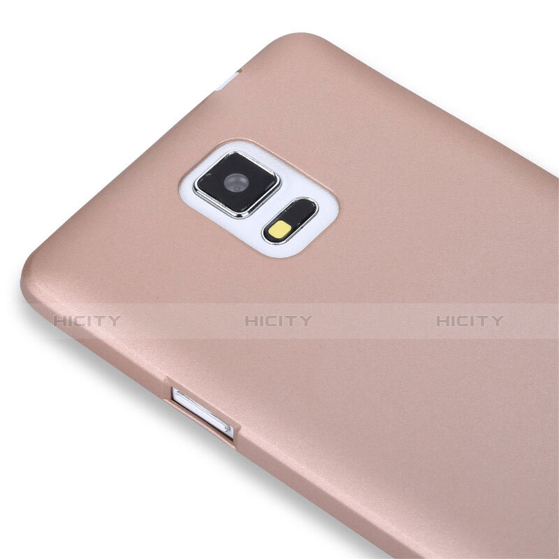 Silikon Schutzhülle Ultra Dünn Tasche S02 für Samsung Galaxy Note 4 Duos N9100 Dual SIM Rosegold groß