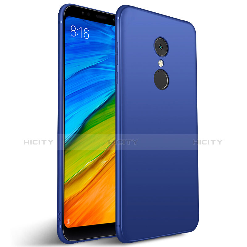 Silikon Schutzhülle Ultra Dünn Tasche S02 für Xiaomi Redmi 5 Blau Plus