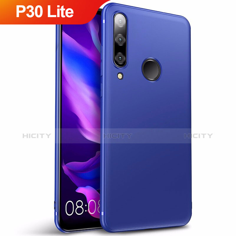 Silikon Schutzhülle Ultra Dünn Tasche S03 für Huawei P30 Lite New Edition Blau