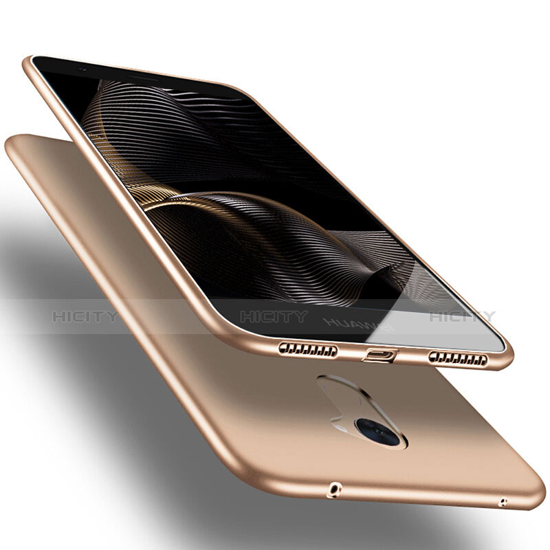 Silikon Schutzhülle Ultra Dünn Tasche S03 für Huawei Y7 Prime Gold Plus