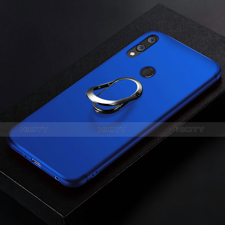 Silikon Schutzhülle Ultra Dünn Tasche Silikon mit Fingerring Ständer für Huawei P20 Lite Blau