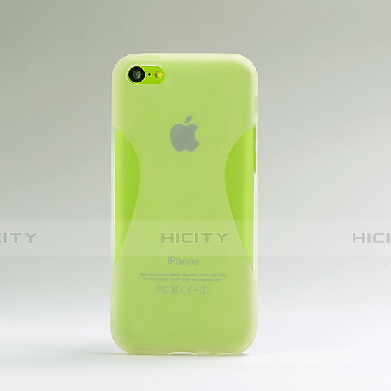 Silikon Schutzhülle X-Line Transparent Tasche Matt für Apple iPhone 5C Weiß Plus