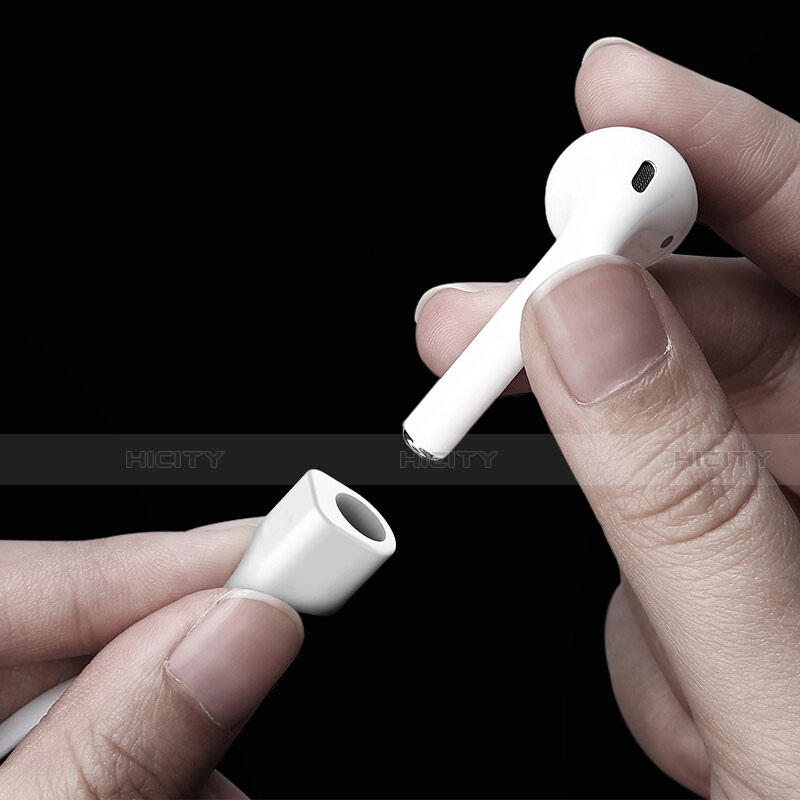 Silikon Sportgurt Anti-Lost Tether Gurt für Apple AirPods Pro Silber