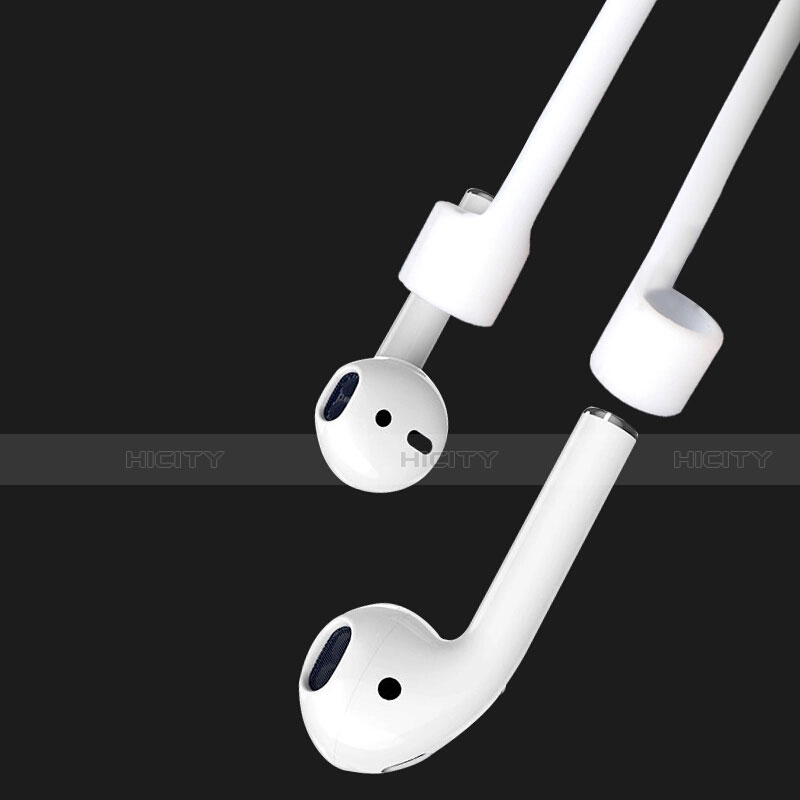 Silikon Sportgurt Anti-Lost Tether Gurt für Apple AirPods Pro Silber groß