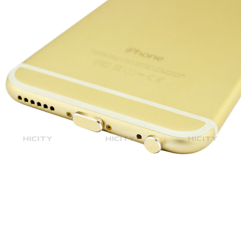 Staubschutz Stöpsel Passend Lightning USB Jack J01 für Apple iPad Pro 12.9 Gold groß