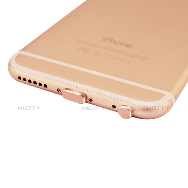 Staubschutz Stöpsel Passend Lightning USB Jack J01 für Apple iPhone 6 Plus Rosegold