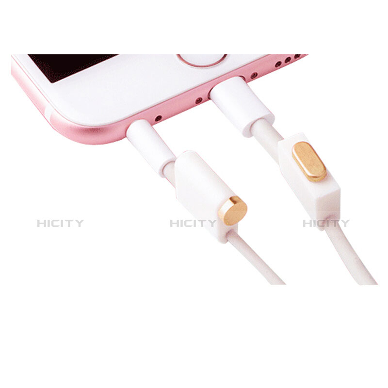 Staubschutz Stöpsel Passend Lightning USB Jack J02 für Apple iPad Mini 5 (2019) Gold groß