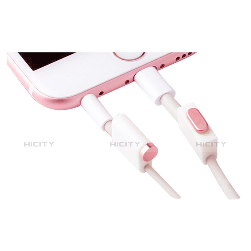 Staubschutz Stöpsel Passend Lightning USB Jack J02 für Apple iPhone 11 Rosegold
