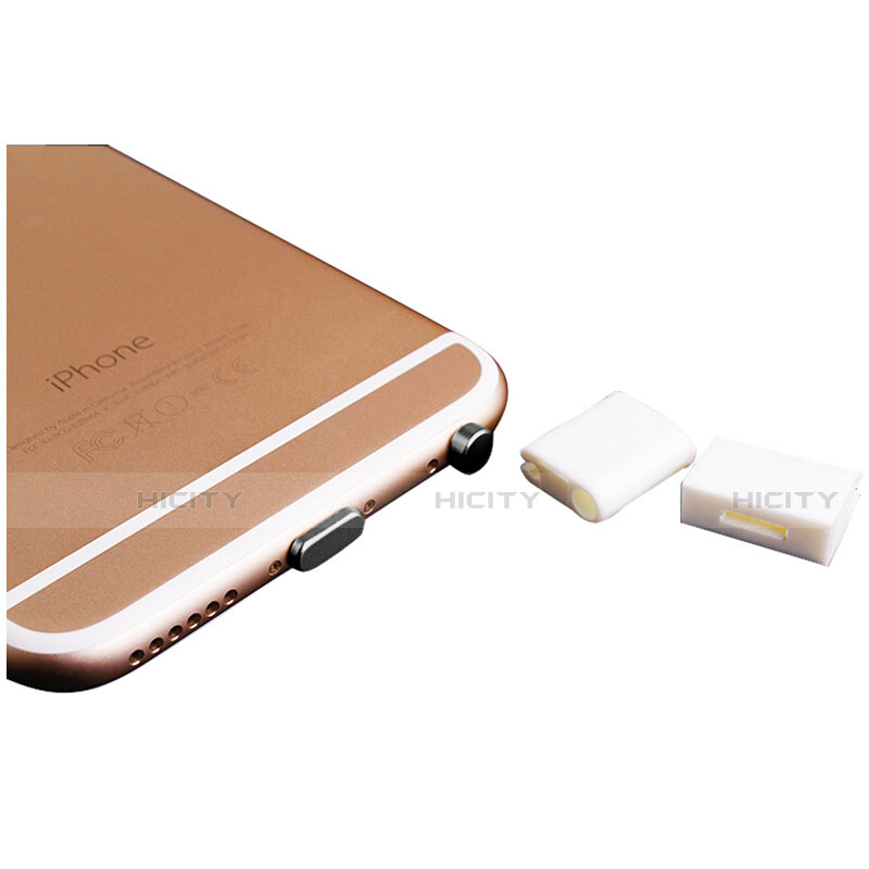 Staubschutz Stöpsel Passend Lightning USB Jack J02 für Apple iPhone 12 Mini Schwarz