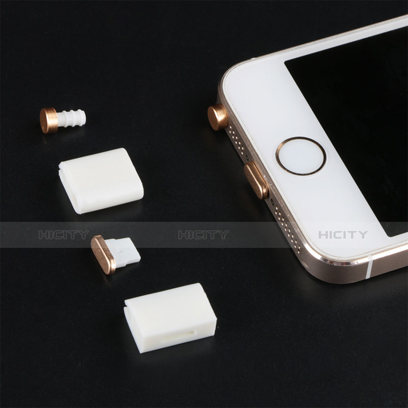 Staubschutz Stöpsel Passend Lightning USB Jack J05 für Apple iPad Mini 4 Gold