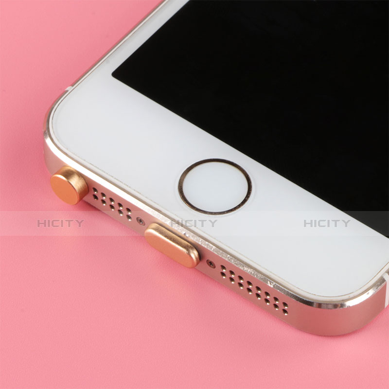Staubschutz Stöpsel Passend Lightning USB Jack J05 für Apple iPhone 11 Gold