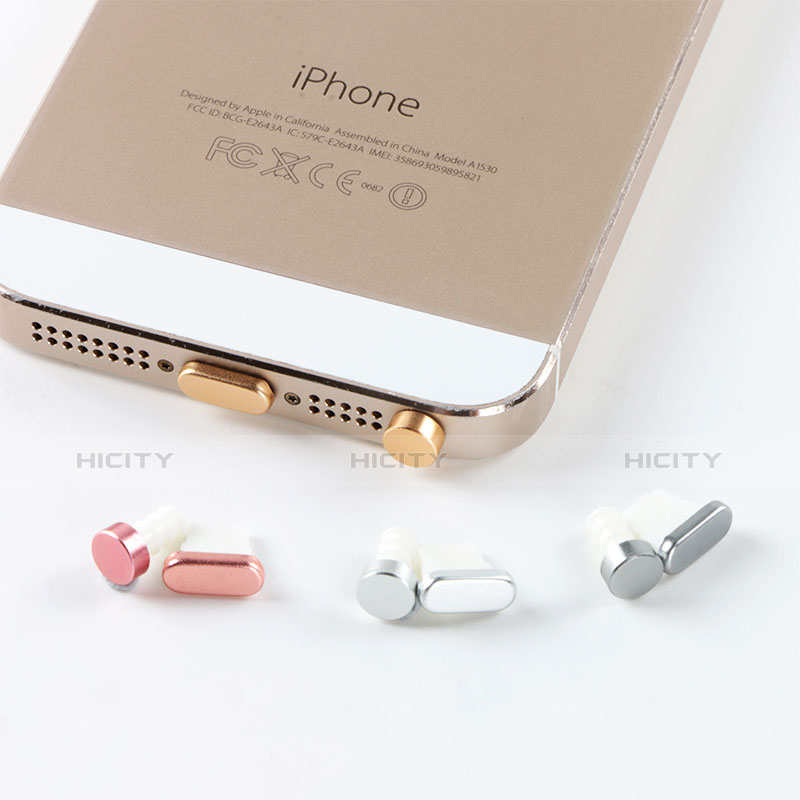 Staubschutz Stöpsel Passend Lightning USB Jack J05 für Apple iPhone 5 Rosegold