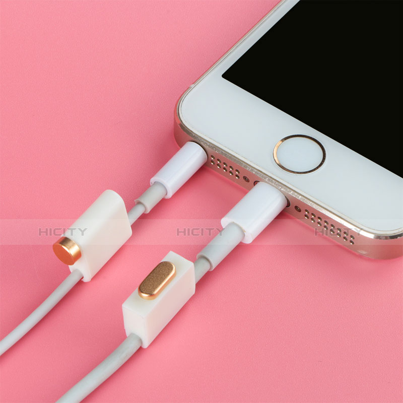 Staubschutz Stöpsel Passend Lightning USB Jack J05 für Apple iPhone 6 Plus Gold