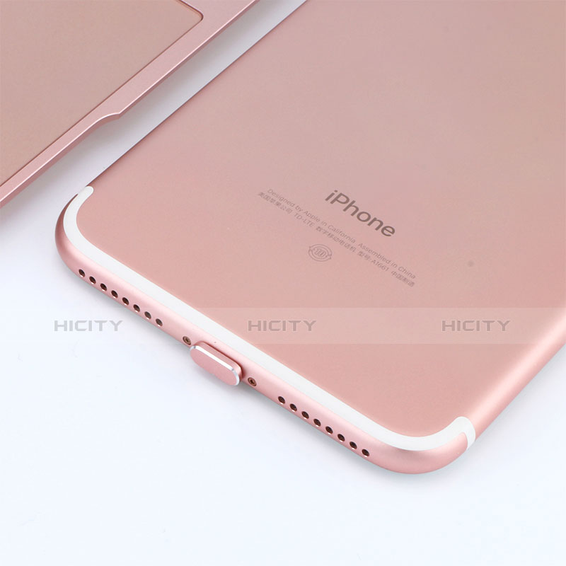 Staubschutz Stöpsel Passend Lightning USB Jack J06 für Apple iPhone 8 Plus Rosegold groß