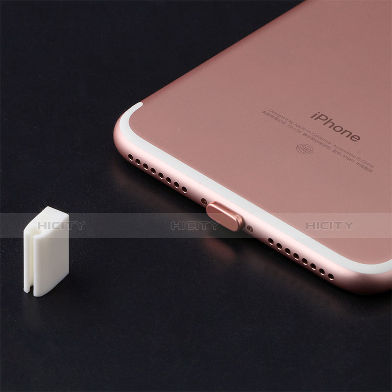 Staubschutz Stöpsel Passend Lightning USB Jack J07 für Apple iPhone 7 Plus Rosegold