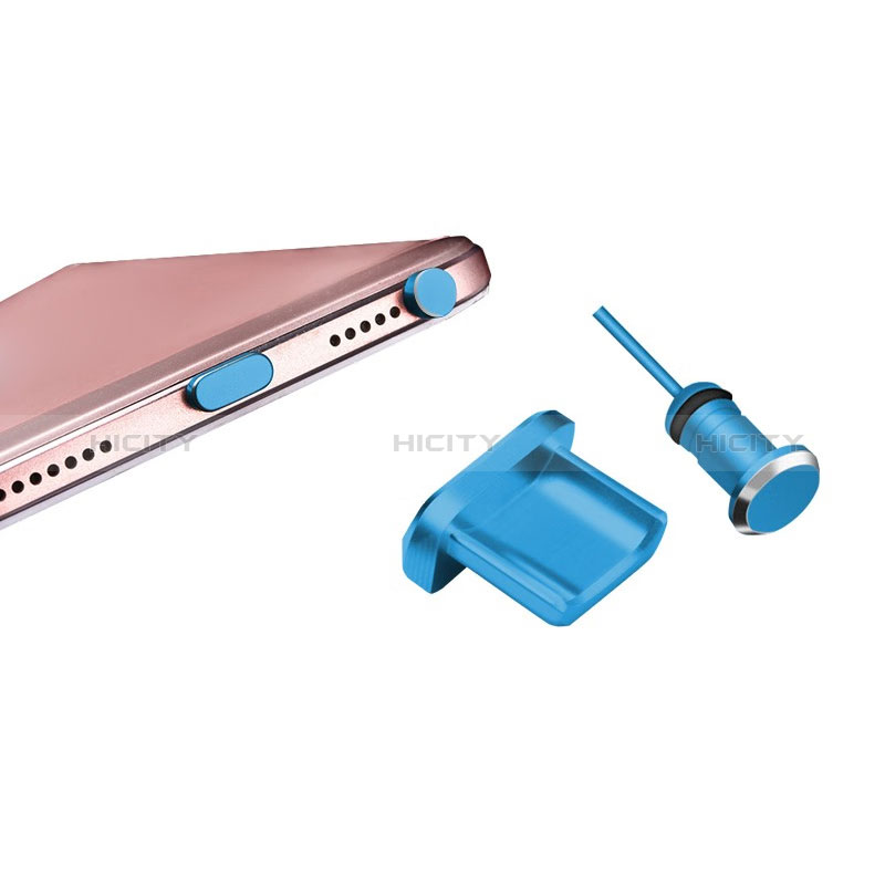 Staubschutz Stöpsel Passend USB-B Jack Android Universal H01 Blau