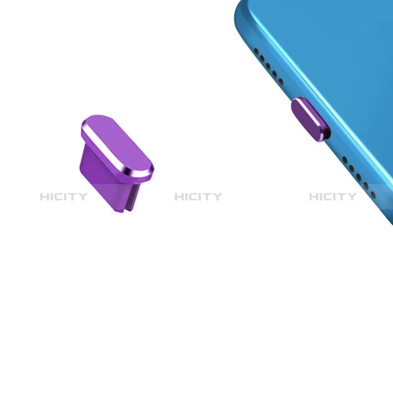 Staubschutz Stöpsel Passend USB-C Jack Type-C Universal H13 für Apple iPhone 15 Plus Violett Plus