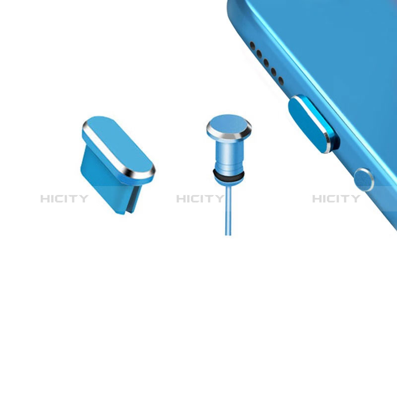 Staubschutz Stöpsel Passend USB-C Jack Type-C Universal H15 Blau Plus