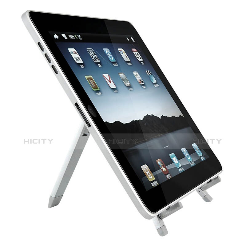 Tablet Halter Halterung Universal Tablet Ständer für Samsung Galaxy Tab 2 7.0 P3100 P3110 Silber groß