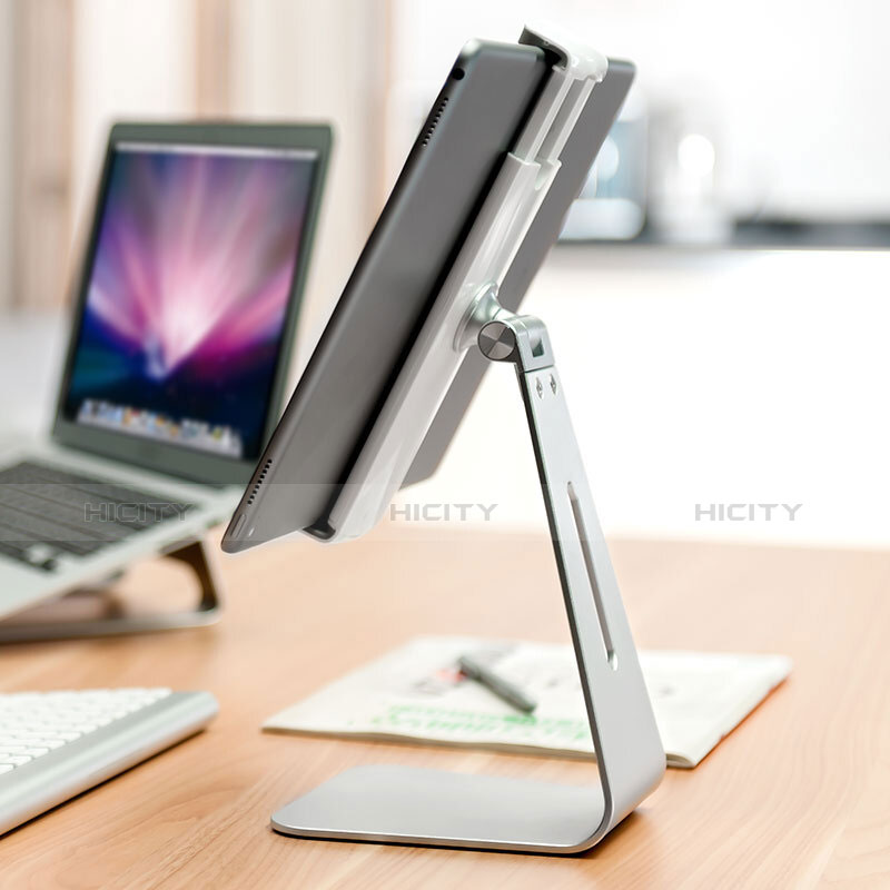 Tablet Halter Halterung Universal Tablet Ständer T24 für Xiaomi Mi Pad Silber groß