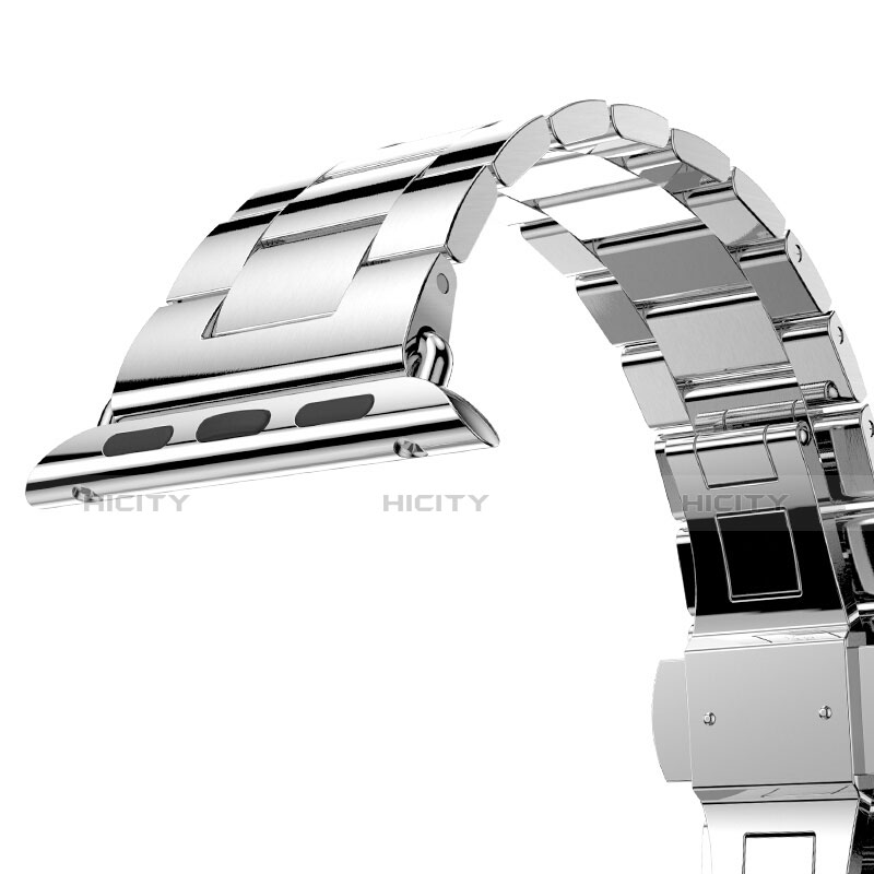 Uhrenarmband Edelstahl Band für Apple iWatch 3 42mm Silber groß