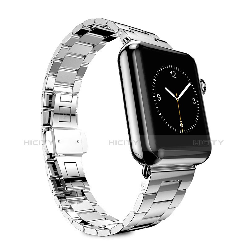 Uhrenarmband Edelstahl Band für Apple iWatch 38mm Silber Plus