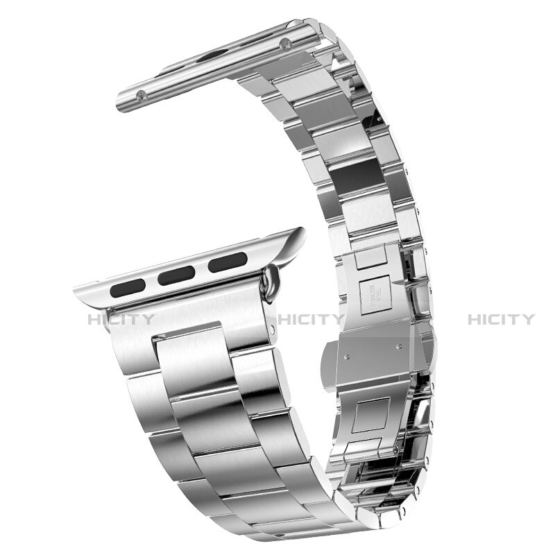 Uhrenarmband Edelstahl Band für Apple iWatch 5 44mm Silber groß