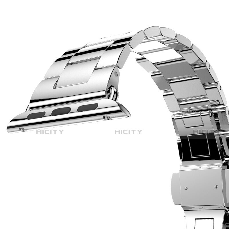 Uhrenarmband Edelstahl Band für Apple iWatch 5 44mm Silber
