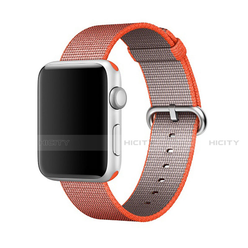 Uhrenarmband Milanaise Band Armbanduhren für Apple iWatch 5 44mm Orange