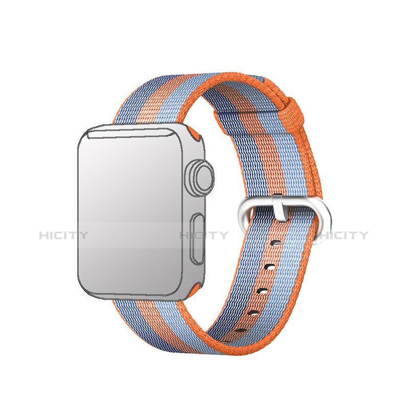 Uhrenarmband Milanaise Band für Apple iWatch 4 44mm Orange groß