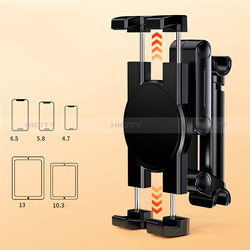 Universal Faltbare Ständer KFZ Halter Halterungung Rücksitz Handy Halter Halterung BS4 Schwarz groß