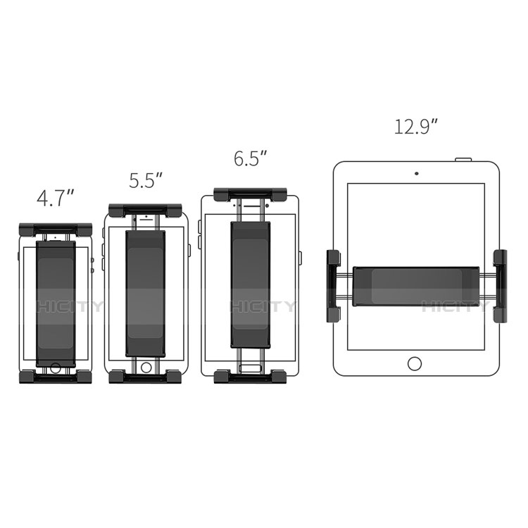 Universal Faltbare Ständer KFZ Halter Halterungung Rücksitz Tablet Halter Halterung für Apple iPad Mini 5 (2019) groß