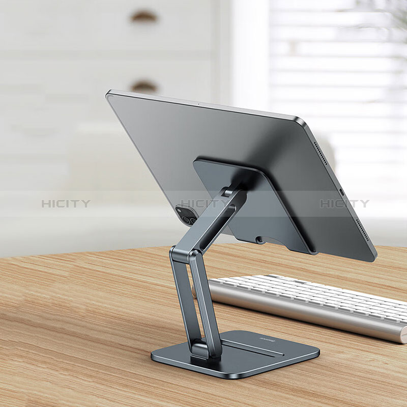 Universal Faltbare Ständer Tablet Halter Halterung Flexibel D05 für Apple iPad Pro 12.9 (2022) Schwarz