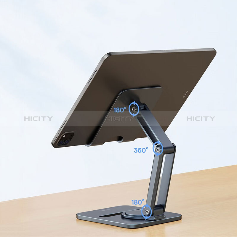 Universal Faltbare Ständer Tablet Halter Halterung Flexibel D07 für Apple iPad Pro 10.5 Schwarz groß