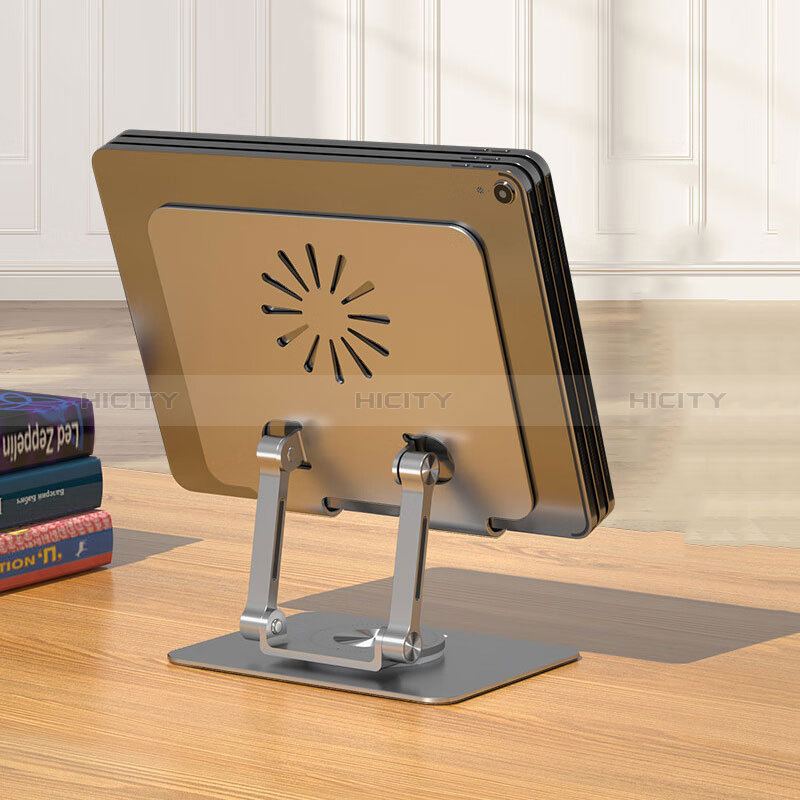 Universal Faltbare Ständer Tablet Halter Halterung Flexibel D11 für Apple iPad Pro 12.9 (2020) Schwarz
