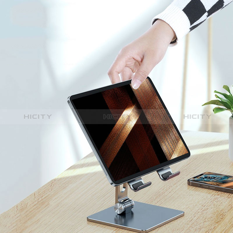Universal Faltbare Ständer Tablet Halter Halterung Flexibel D13 für Apple iPad Pro 9.7 Schwarz