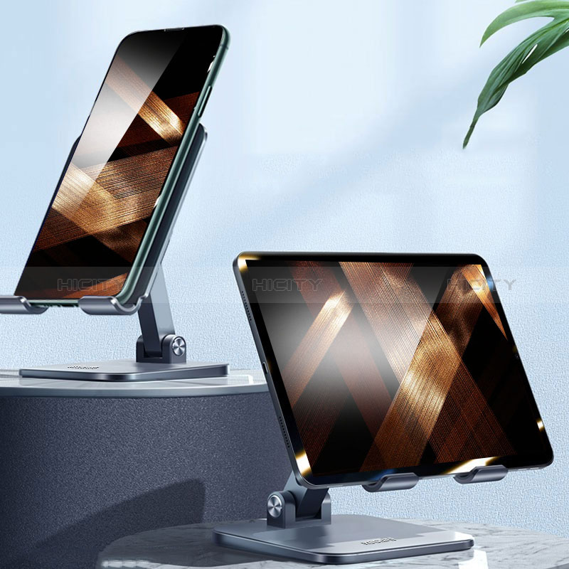 Universal Faltbare Ständer Tablet Halter Halterung Flexibel D13 für Microsoft Surface Pro 4 Schwarz