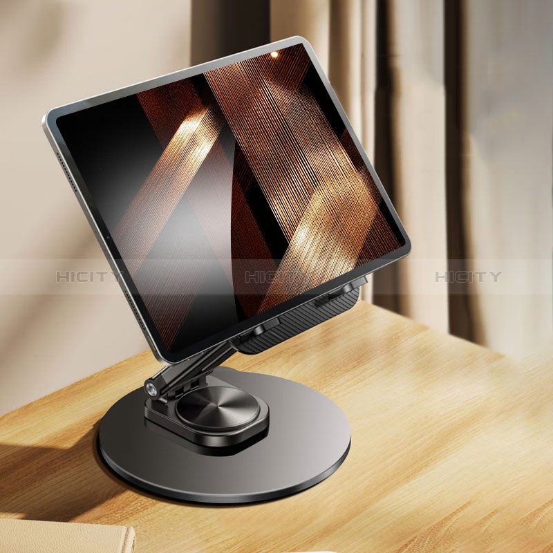 Universal Faltbare Ständer Tablet Halter Halterung Flexibel D16 für Apple iPad 10.2 (2020) Schwarz groß