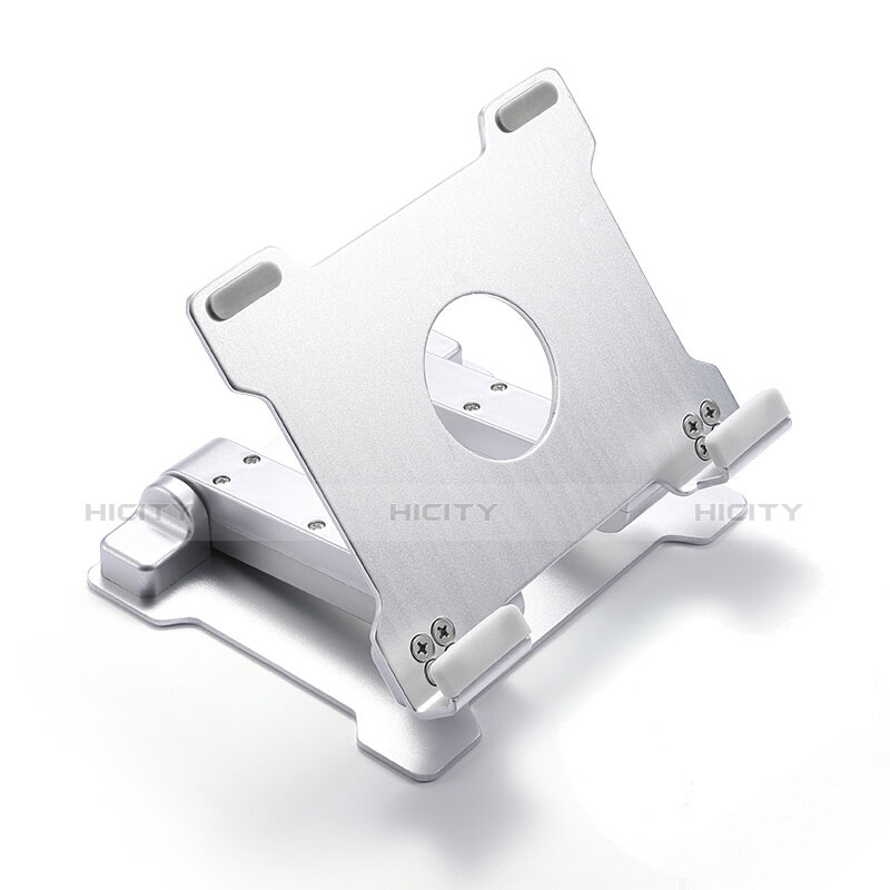 Universal Faltbare Ständer Tablet Halter Halterung Flexibel H09 für Apple iPad Mini Weiß groß