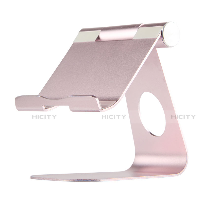 Universal Faltbare Ständer Tablet Halter Halterung Flexibel K15 für Apple iPad 4 Rosegold groß