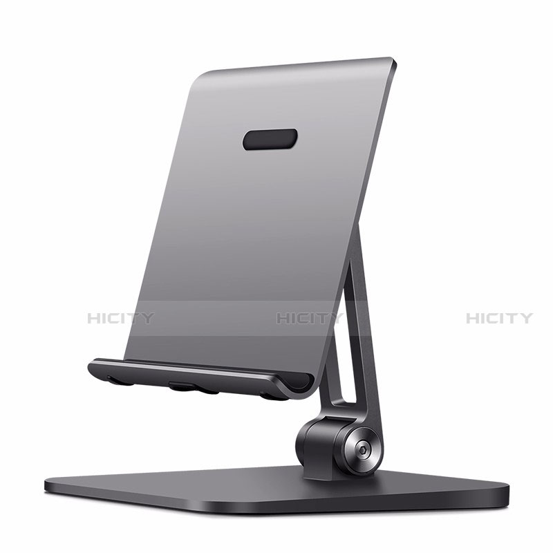 Universal Faltbare Ständer Tablet Halter Halterung Flexibel K17 für Apple iPad 3 Dunkelgrau groß