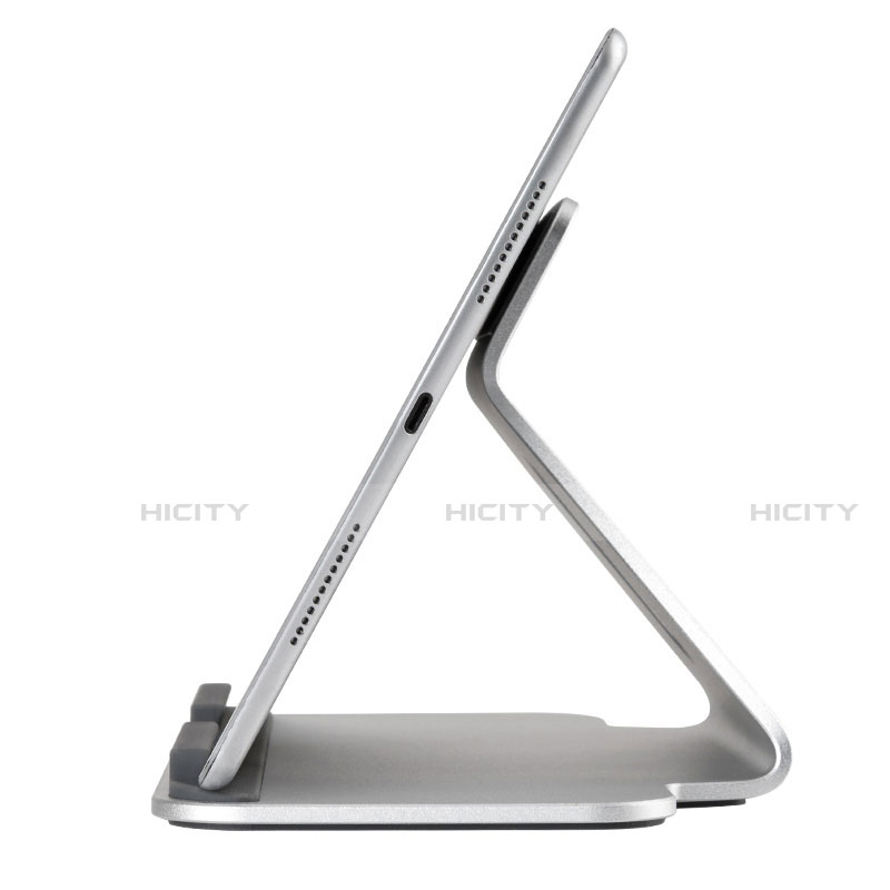 Universal Faltbare Ständer Tablet Halter Halterung Flexibel K21 für Huawei Matebook E 12 Silber groß