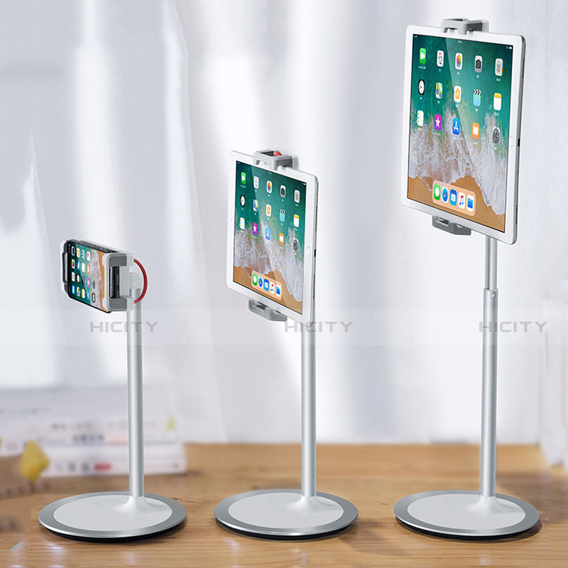 Universal Faltbare Ständer Tablet Halter Halterung Flexibel K27 für Apple iPad 3 Weiß groß