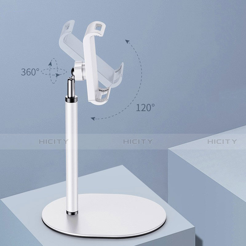 Universal Faltbare Ständer Tablet Halter Halterung Flexibel K28 für Apple iPad Air 2 Weiß groß