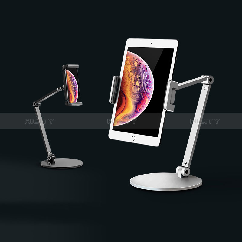 Universal Faltbare Ständer Tablet Halter Halterung Flexibel T04 für Apple  iPad 10.2 (2021) Schwarz