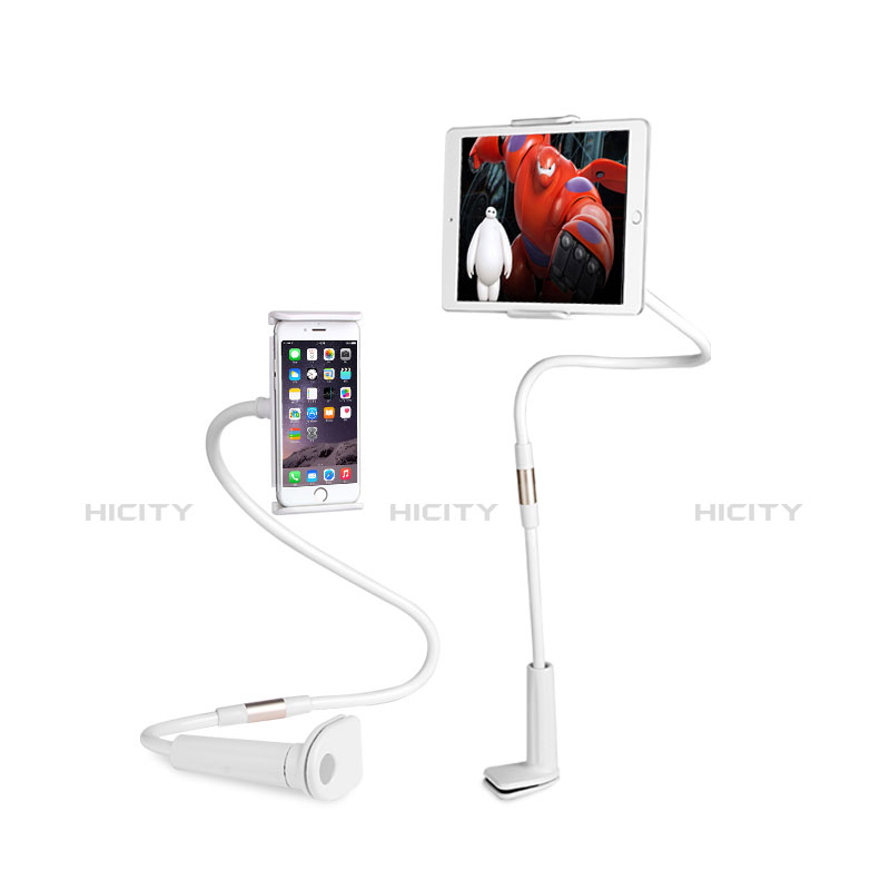 Universal Faltbare Ständer Tablet Halter Halterung Flexibel T30 für Apple iPad 3 Weiß Plus